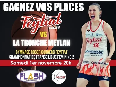 Basket LF2 : Gagnez vos places pour le match Feytiat Basket 87...