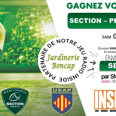 Gagnez vos invitations Section VS Perpignan ! 