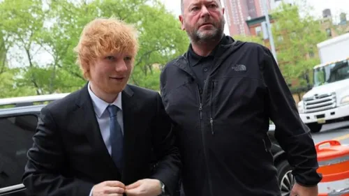 Ed Sheeran sort sa guitare a la barre lors de son propre procès !