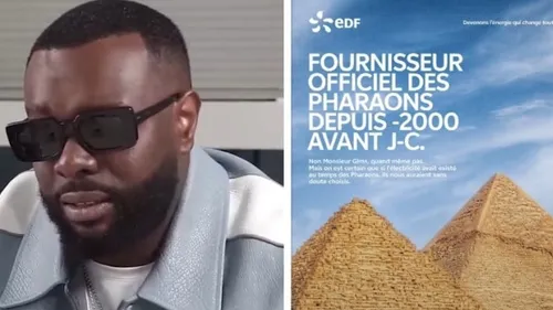 EDF se moque de Gims et de sa théorie sur l'électricité des pyramides