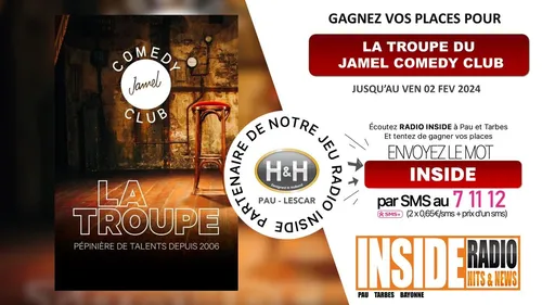 LISTE DES GAGNANTS : LA TROUPE DU JAMEL COMEDY CLUB AU ZENITH DE PAU !