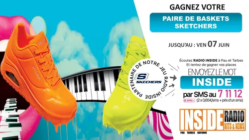 GAGNANT(E) : LA PAIRE DE SKETCHERS A GAGNER SUR INSIDE !