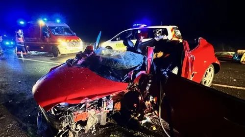 Trois blessés dans une collision frontale
