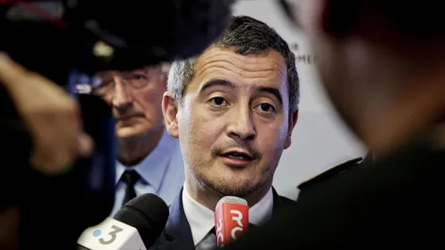 Gérald Darmnin ce matin à Reims