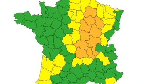 Alerte orages sur la Marne, l'Aube et la Haute-Marne