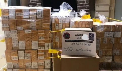 Plus de 50 000 euros de cigarettes saisies près de Saint-Gaudens......