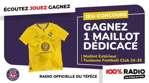 100%RADIO, LA RADIO OFFICIELLE DU TÉFÉCÉ VOUS OFFRE 1 MAILLOT...