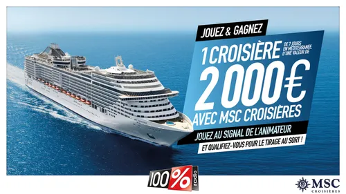Gagnez une croisière à 2 avec MSC