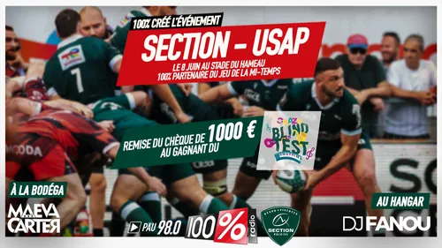 Gagnez vos invitations pour le match SECTION - USAP !