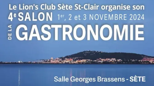 Salon de la gastronomie à Sète du 1er au 3 novembre