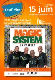 FestiVire 2019 : Magic System à Vire Normandie le 15 juin