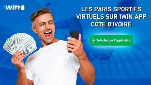 Les paris sportifs virtuels sur 1Win App Côte d'Ivoire