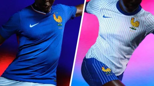 Les Bleus dévoilent leurs maillots rétro pour l'Euro et les JO 2024