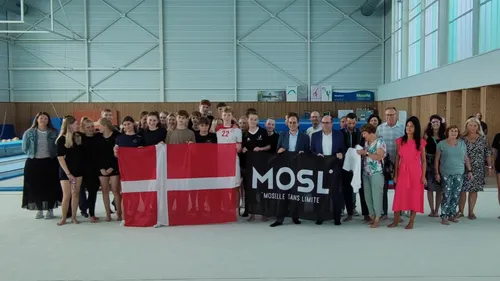 Fameck : un accueil en grande pompe pour des gymnastes danois