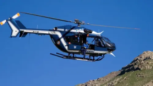 Une cycliste de montagne transportée en hélicoptère à l'hôpital