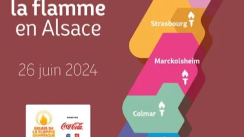 La flamme olympique en Alsace