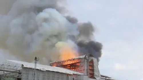 Incendie de la vieille Bourse de Copenhague