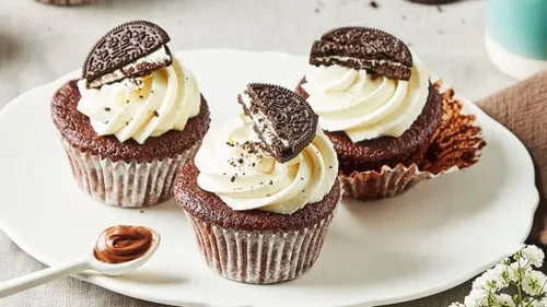 Cupcake aux cookies chocolat