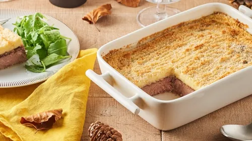 Parmentier de tournedos et purée de topinambour