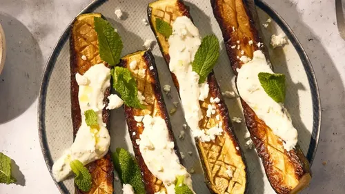 Courgettes grillées à la feta
