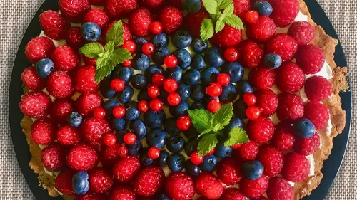 Tarte framboise myrtille