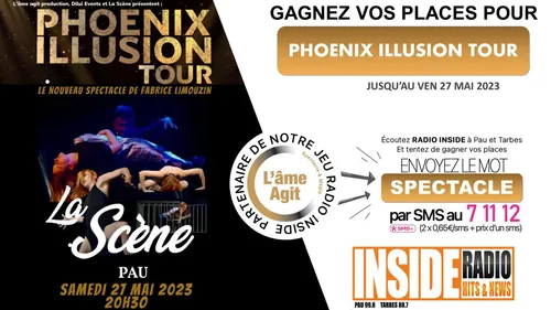 LISTE DES GAGANTS : SPECTACLE DE MAGIE "L'envol du Phoenix" à Scène...