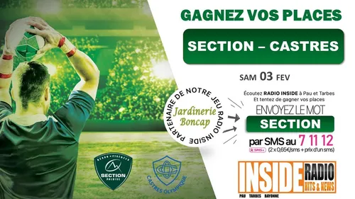 LISTE DES GAGNANTS : SECTION VS CASTRES !