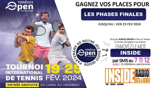 LISTE DES GAGNANTS : TEREGA OPEN PAU PYRÉNÉES ! 