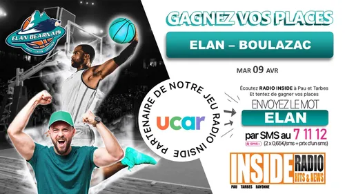 LISTE DES GAGNANT(E)S : ELAN BEARNAIS VS BOULAZAC