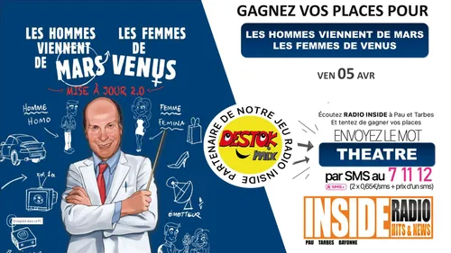 Liste des gagnants : Les hommes viennent de Mars et les femmes de...
