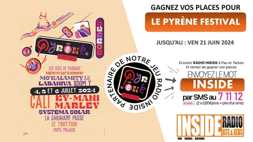 GAGNANT(E) : PASS POUR LE PYRENE FESTIVAL 