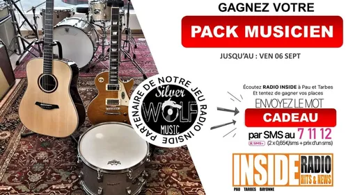 Liste des gagnants : Le pack musicien avec Silver Wolf Music à Lons ! 