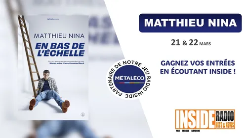 Liste des gagnant(e)s :  Matthieu Nina en spectacle au théâtre à Pau !