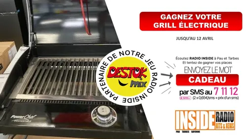 Gagnant(e) : Grill électrique d'une valeur de 199€ avec Destokmix !