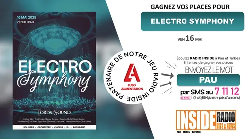 Liste des gagnant(e)s : Le spectacle Electro Symphony le vendredi...