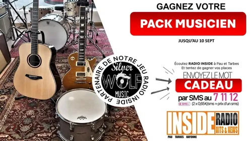 Liste des gagnant(e)s : Pack musicien avec Silver Wolf Music à Lons ! 