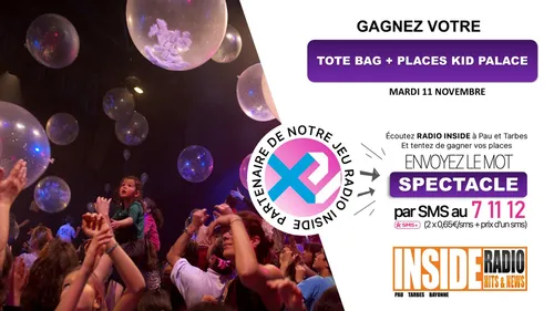 Liste des gagnant(e)s : Kid Palace le 11 novembre à l'Espace James...