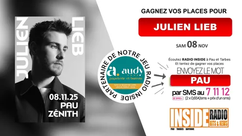 Gagnez vos invitations pour le concer(t de Julien Lieb au Zénith de...