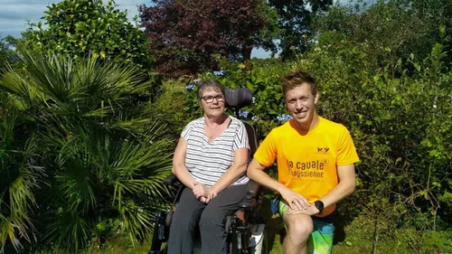 Un semi-marathon en fauteuil et en duo pour Isabelle et Damien !