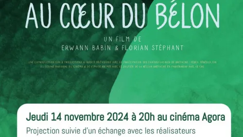 "Au Coeur du Bélon", une projection organisée à Châteaulin pour le...