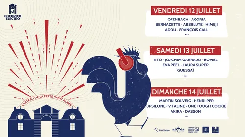 Découvrez l’affiche du festival Cocorico Electro !