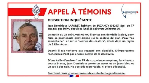 Disparition inquiétante : la gendarmerie lance un appel à témoin.
