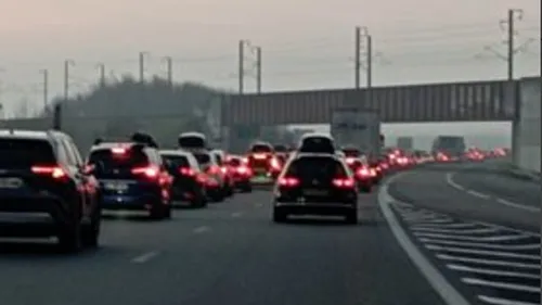 11 km de bouchon sur l'autoroute 