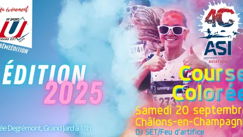GAGNEZ VOS PLACES POUR LA COURSE COLORÉE DE CHALONS EN CHAMPAGNE