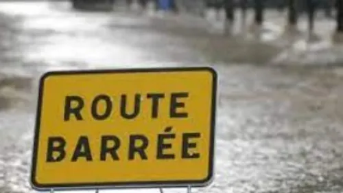 Plusieurs routes inondées. 