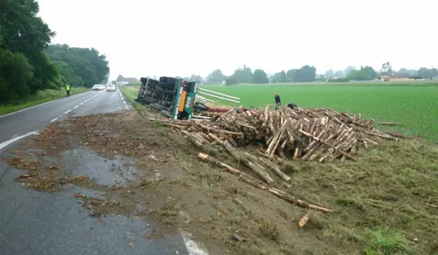 Spectaculaire accident de la circulation dans le Val d'Adour