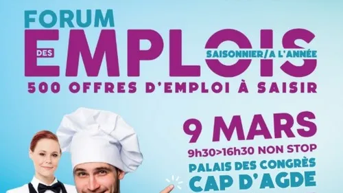 Décrochez votre futur emploi au Forum de l'emploi d'Agde