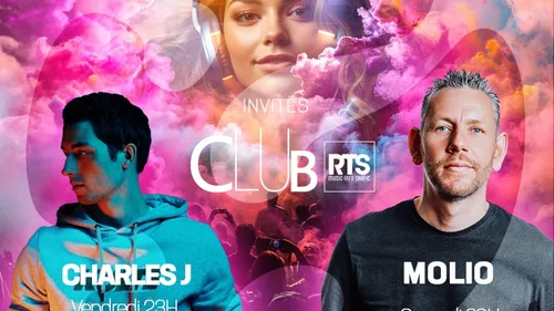Charles J et Molio aux platines du Club RTS