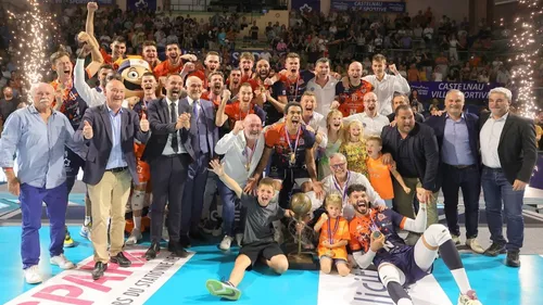 Volley-ball : Montpellier champion de France après sa victoire face...