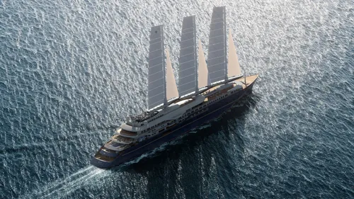 Le plus grand paquebot à voile du monde mis sur cale à Saint-Nazaire